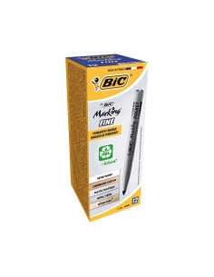 MARCADOR PERMANENTE POCKET 1445 TRAZO 1MM. COLOR AZUL BIC 8209011 (x12 unidades)