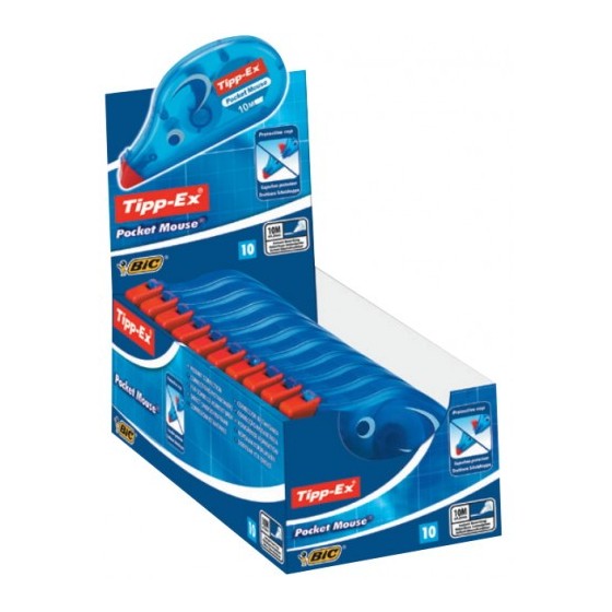 CINTA CORRECTORA POCKET MOUSE DIMENSIONES CINTA 4,2MMX10M. TIPPEX 8207892 (x10 unidades)