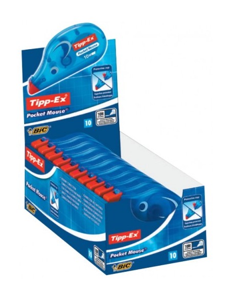 CINTA CORRECTORA POCKET MOUSE DIMENSIONES CINTA 4,2MMX10M. TIPPEX 8207892 (x10 unidades)