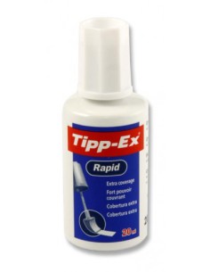 CORRECTOR RAPID FLUID SECADO RAPIDO 20 ML. TIPPEX 8859924 (x10 unidades)
