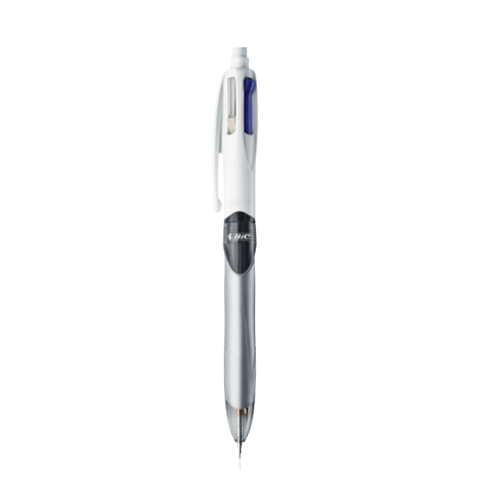 BIC 4Colours Negro, Azul, Verde, Rojo Bolígrafo de punta retráctil con pulsador 12 pieza(s) (x12 unidades)