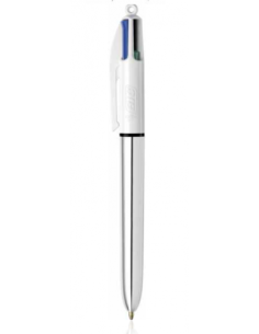 BOLIGRAFO 4 COLORES SHINE PUNTA FINA COLOR DORADO AZUL/NEGRO/ROJO Y VERDE BIC 982878 (x12 unidades)
