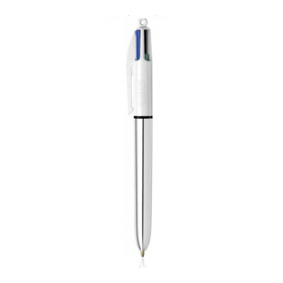 BOLIGRAFO 4 COLORES SHINE PUNTA FINA COLOR DORADO AZUL/NEGRO/ROJO Y VERDE BIC 982878 (x12 unidades)