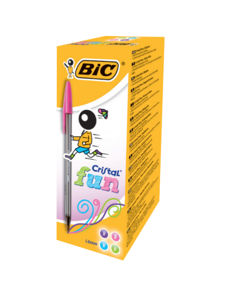 BOLIGRAFO CRISTAL FUN TRAZO 0,6 MM. COLOR TURQUESA BIC 929074. (x20 unidades)