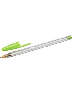 BOLIGRAFO CRISTAL FUN TRAZO 0,6 MM. COLOR LIMA BIC 927885. (x20 unidades)