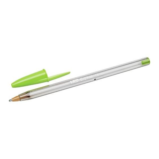 BOLIGRAFO CRISTAL FUN TRAZO 0,6 MM. COLOR LIMA BIC 927885. (x20 unidades)