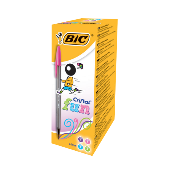 BIC Cristal Fun Rosa Bolígrafo 20 pieza(s) (x20 unidades)