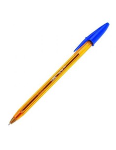 BOLIGRAFO CRISTAL FINE CUERPO NARANJA TRAZO 0,3 MM. COLOR AZUL BIC 872730 (x50 unidades)