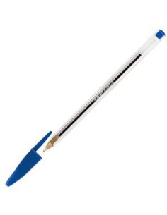 BOLIGRAFO CRISTAL CUERPO TRANSPARENTE TRAZO 0,4 MM. COLOR AZUL BIC 8373609 (x50 unidades)