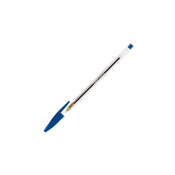 BOLIGRAFO CRISTAL CUERPO TRANSPARENTE TRAZO 0,4 MM. COLOR AZUL BIC 8373609 (x50 unidades)