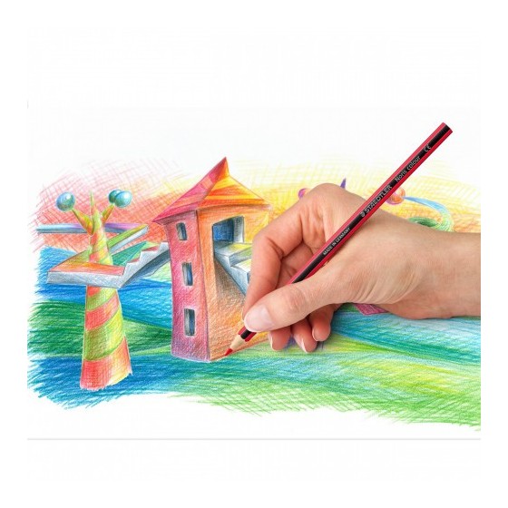 ESTUCHE 12 LAPICES DE COLORES NORIS COLOUR SURTIDOS STAEDTLER 185 C12