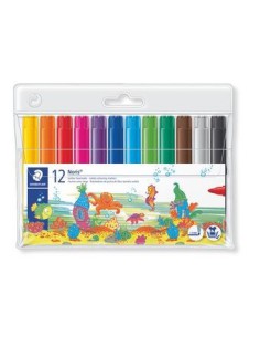 ESTUCHE 12 ROTULADORES ESCOLARES NORIS CLUB TRAZO 3MM. SURTIDOS STAEDTLER 340 WP12