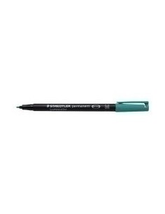 MARCADOR LUMOCOLOR PERMANENTE PUNTA MEDIA 1MM. VERDE STAEDTLER 317-5 (x10 unidades)