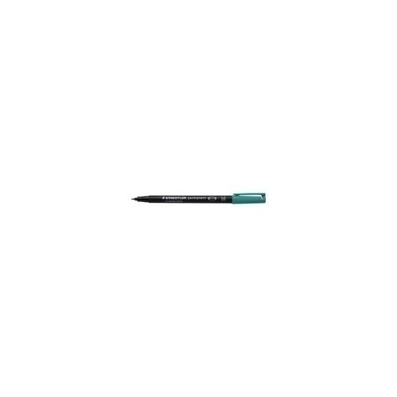 MARCADOR LUMOCOLOR PERMANENTE PUNTA MEDIA 1MM. VERDE STAEDTLER 317-5 (x10 unidades)