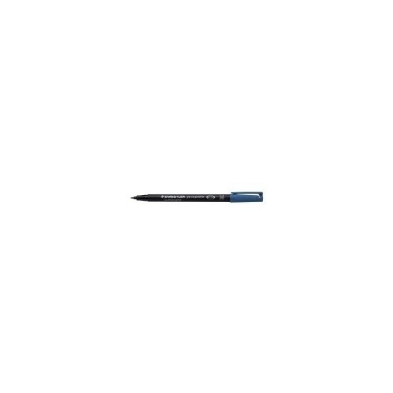 MARCADOR LUMOCOLOR PERMANENTE PUNTA MEDIA 1MM. AZUL STAEDTLER 317-3 (x10 unidades)
