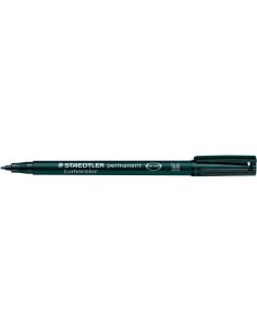 MARCADOR LUMOCOLOR PERMANENTE PUNTA MEDIA 1MM. NEGRO STAEDTLER 317-9 (x10 unidades)