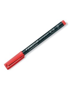MARCADOR LUMOCOLOR PERMANENTE PUNTA FINA 0,6MM. ROJO STAEDTLER 318-2 (x10 unidades)