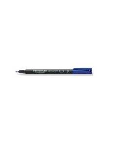MARCADOR LUMOCOLOR PERMANENTE PUNTA FINA 0,6MM. AZUL STAEDTLER 318-3 (x10 unidades)