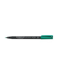 MARCADOR LUMOCOLOR PERMANENTE PUNTA SUPERFINA 0,4MM. VERDE STAEDTLER 313-5 (x10 unidades)