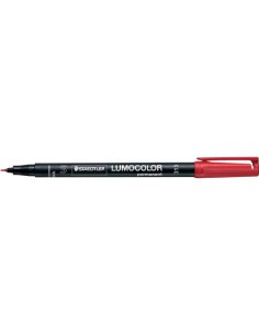 MARCADOR LUMOCOLOR PERMANENTE PUNTA SUPERFINA 0,4MM. ROJO STAEDTLER 313-2 (x10 unidades)