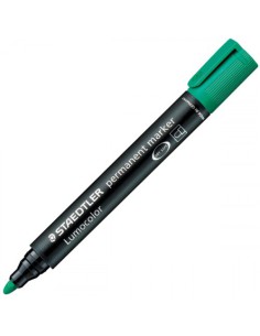 MARCADOR PERMANENTE LUMOCOLOR 352 TRAZO 2MM. VERDE STAEDTLER 352-5 (x10 unidades)
