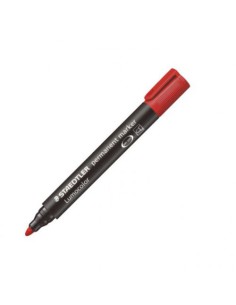 MARCADOR PERMANENTE LUMOCOLOR 352 TRAZO 2MM. ROJO STAEDTLER 352-2 (x10 unidades)
