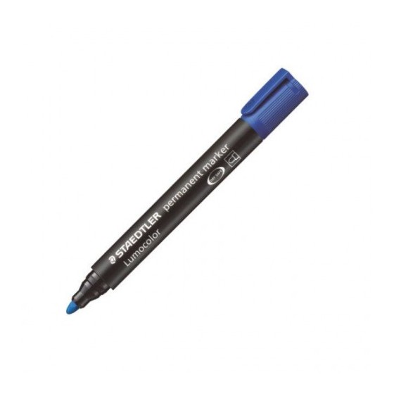 MARCADOR PERMANENTE LUMOCOLOR 352 TRAZO 2MM. AZUL STAEDTLER 352-3 (x10 unidades)