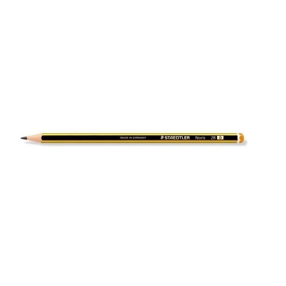 LAPIZ HEXAGONAL NORIS GRADUACION 2B SIN GOMA STAEDTLER 120-0 (x12 unidades)