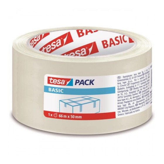 PACK 6 CINTAS DE EMBALAJE BASIC 50MM.X66M. TRANSPARENTE TESA 58570-00000-00