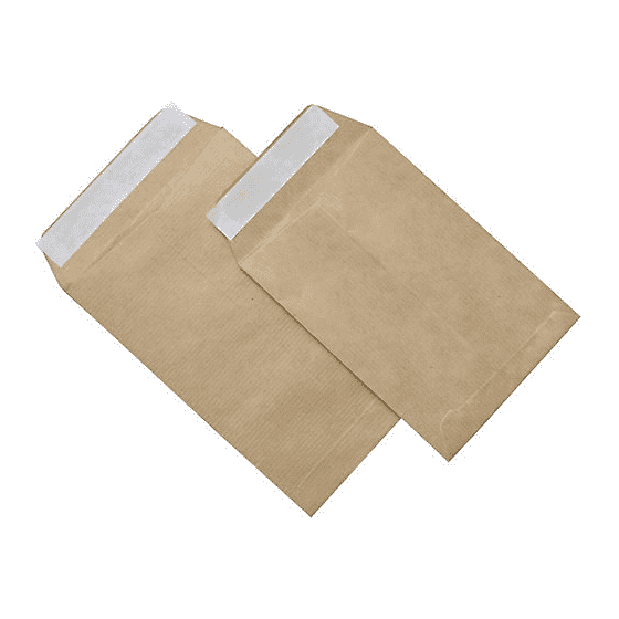 CAJA 250 BOLSAS CUARTO PROLONGADO (184X261) KRAFT 80 GRS. AUTOSAM AUTOADHESIVO CON TIRA DE SILICONA SAM 141705