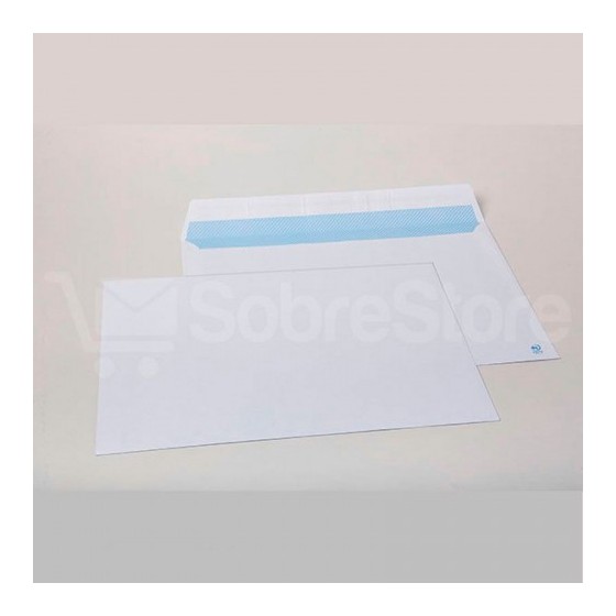 CAJA 250 BOLSAS DIN C5 (162X229) OFFSET BLANCO 90 GRS. AUTOSAM AUTOADHESIVO CON TIRA DE SILICONA SAM 148007