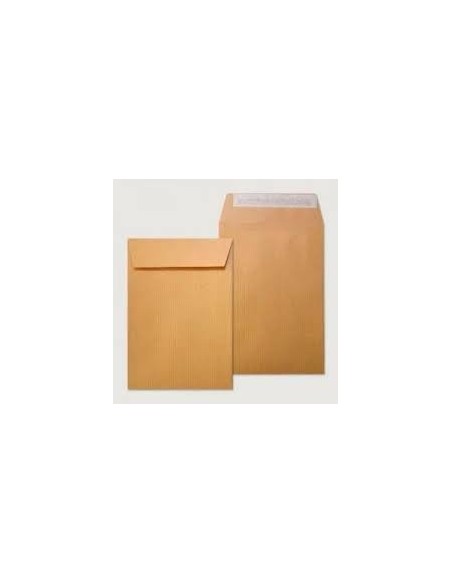 CAJA 250 BOLSAS DIN C5 (162X229) KRAFT 80 GRS. AUTOSAM AUTOADHESIVO CON TIRA DE SILICONA SAM 141507