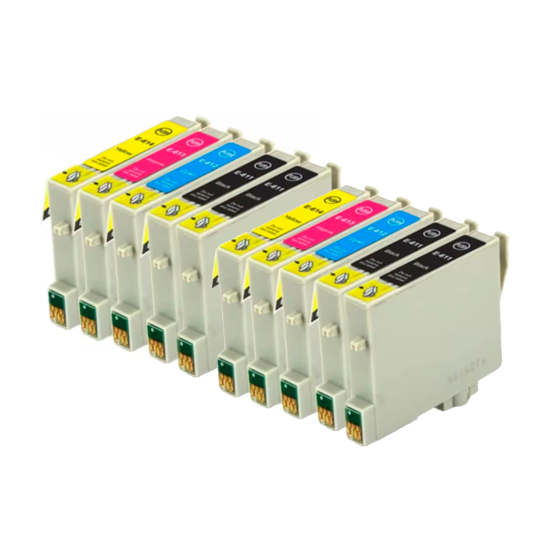 Compatible Pack 10 x TINTA EPSON T0611 / 2 / 3 / 4