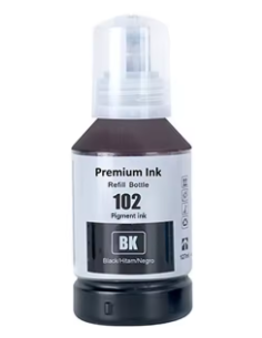 Compatible Epson 102 Botella de Tinta Negro Pigmentada