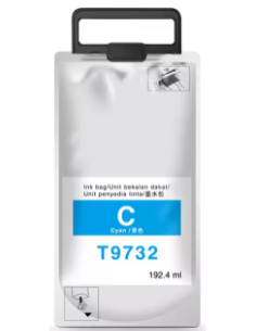 Compatible Epson T9732 Cyan Cartucho de Tinta Pigmentada
