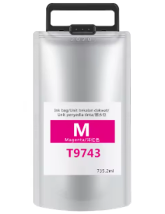 Compatible Cartucho Tinta Epson T9743 Magenta Pigmentada