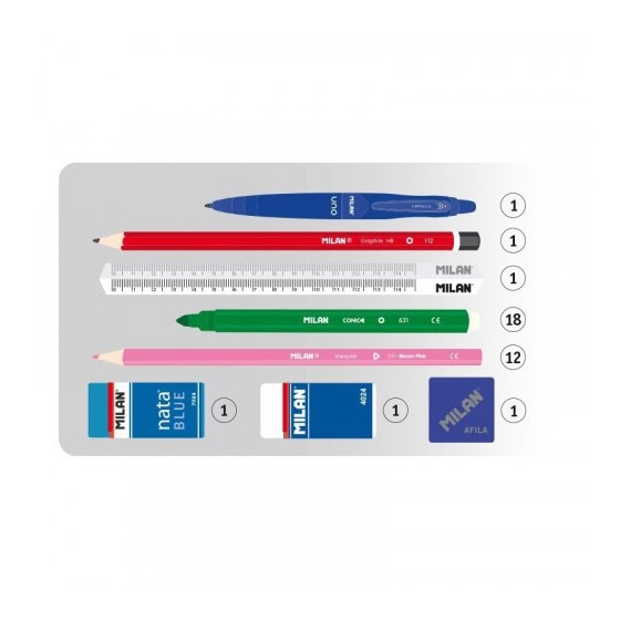 PLUMIER 2 PISOS CON CONTENIDO SUGAR DIAMOND MILAN 081264SD