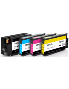 Pack 4 x Tinta Compatible HP 950XL / HP 951XL