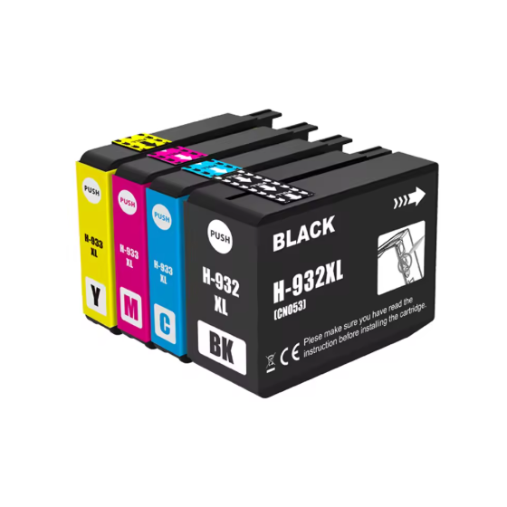Pack 4 x Tinta Compatible HP 932XL / 933XL