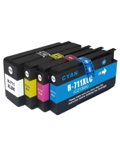 Compatible Pack 4 x Tinta HP 711 XL V4  V5