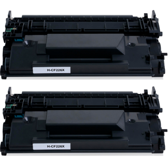 Pack 2 x Compatible HP CF226X Negro Toner Nº26A