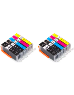 Pack 10 x Tinta Compatible CANON PGI-550 XL / CLI-551 XL