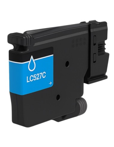Compatible Brother LC527 Cyan Cartucho de Tinta Pigmentada LC527C