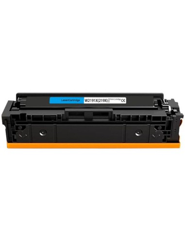 Compatible HP W2191X / 219X - CON CHIP - Cyan Cartucho de Toner para HP Color LaserJet Pro
