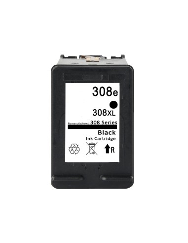 Compatible HP 308XL Negro Cartucho de Tinta 7FP22UE / 7FP21UE Alta Capacidad / Jumbo