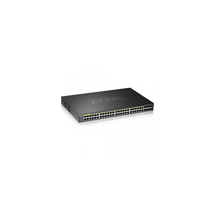 Zyxel GS2220-50HP-EU0101F switch Gestionado L2 Gigabit Ethernet (10/100/1000) Energía sobre Ethernet (PoE) Negro