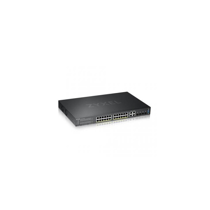 Zyxel GS2220-28HP-EU0101F switch Gestionado L2 Gigabit Ethernet (10/100/1000) Energía sobre Ethernet (PoE) Negro