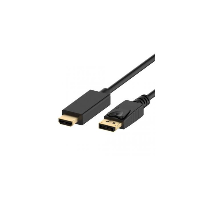 Ewent EC1432 adaptador de cable de vídeo 3 m DisplayPort HDMI tipo A (Estándar) Negro