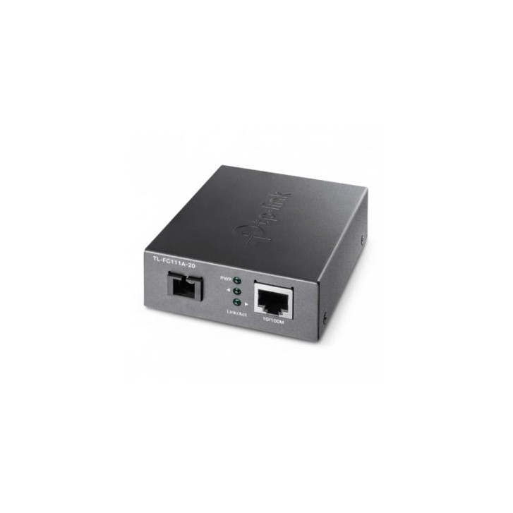 TP-LINK TL-FC111A-20 convertidor de medio 100 Mbit/s Monomodo Negro