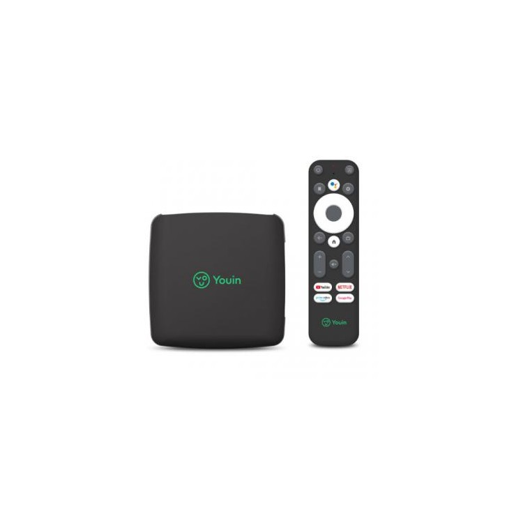 YOUIN RECEPTOR ANDROID TV 4K UHD CON ASISTENTE DE VOZ GOOGLE (EN1040K)